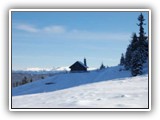 Jaga-Hütte im Winter